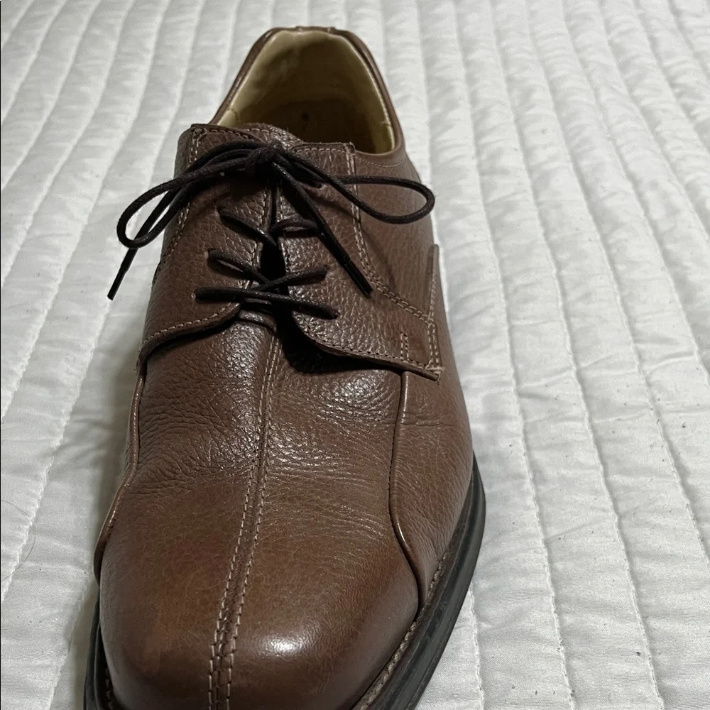 💐Belvedere Studio Brown Leather Men's Oxfords